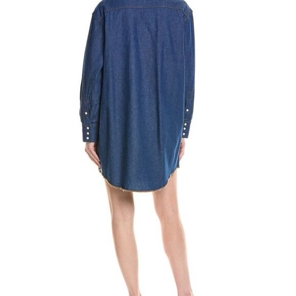 NWT STAUD X WRANGLER Oversized Wester Shirtdress | ๐XS(Runs BIG)| Retails $195 - Picture 3 of 11